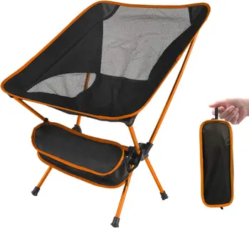 קמפינג דיג ברביקיו כיסא נייד Ultra Light כיסא מתקפל עומס גבוה חיצוני קמפינג חוף הליכה פיקניק מושב כלי הכיסא