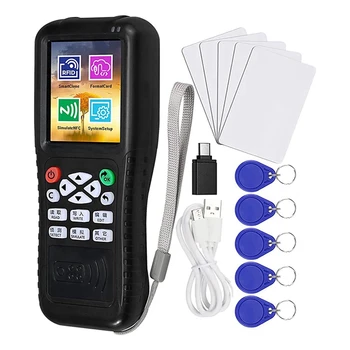 רב תדרי RFID כרטיס חכם מתכנת, RFID Reader סופר Duplicator, NFC Reader, מקודד כרטיס מפענח