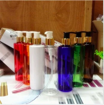 ריק צבעוני 8OZ בקבוקי ריסוס מקצועי איפור היופי שיער כלים שמפו קרם בקבוקי קוסמטיקה מכולות אריזה
