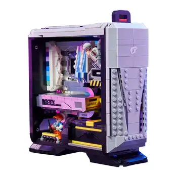 רעיון יצירתי IGame המחשב המחשב המרכזי עם תאורה דגם 1010PCS אבני הבניין הרכבה, צעצועים לילדים מתנה סט