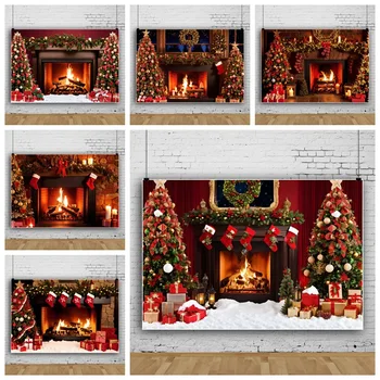 רקע צילום חג המולד תמונות Acessorios תפאורות לצלמים חם גלגלים קישוט יום הולדת שמח תפאורות