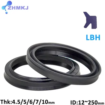שחור NBR גומי הידראולי גליל שמן טבעת איטום עובי 4.5/5/6/7/10mm LBH סוג פיר הבור כללי טבעת איטום אטם