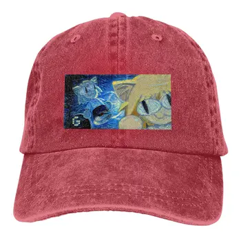 שטף גברים כובע בייסבול של לילה זרוע כוכבים, נהג משאית Snapback כובעי אבא כובע, ניקו קשת NECOARC חתול גולף כובעים