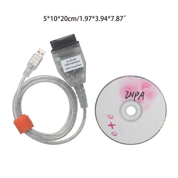 תואם עם ב. מ. וו-E86 E84 E82 E83 E87 E70 E71 E81 E60 E85 K+DCAN ממשק USB רשות הטבע והגנים OBD יכול לעבור אבחון כבלים