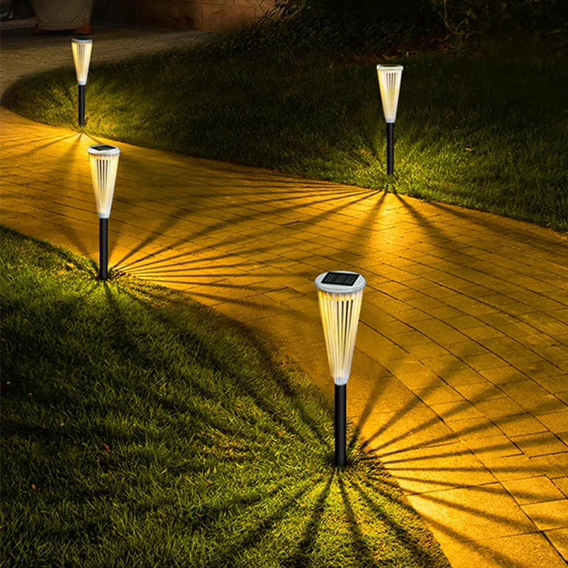 1/2/4/6pcs LED סולארית דשא אור עמיד למים חיצוני גן אור מטריה בצורת דשא מנורת אור על חצר הגן נתיב עיצוב פטיו - 0