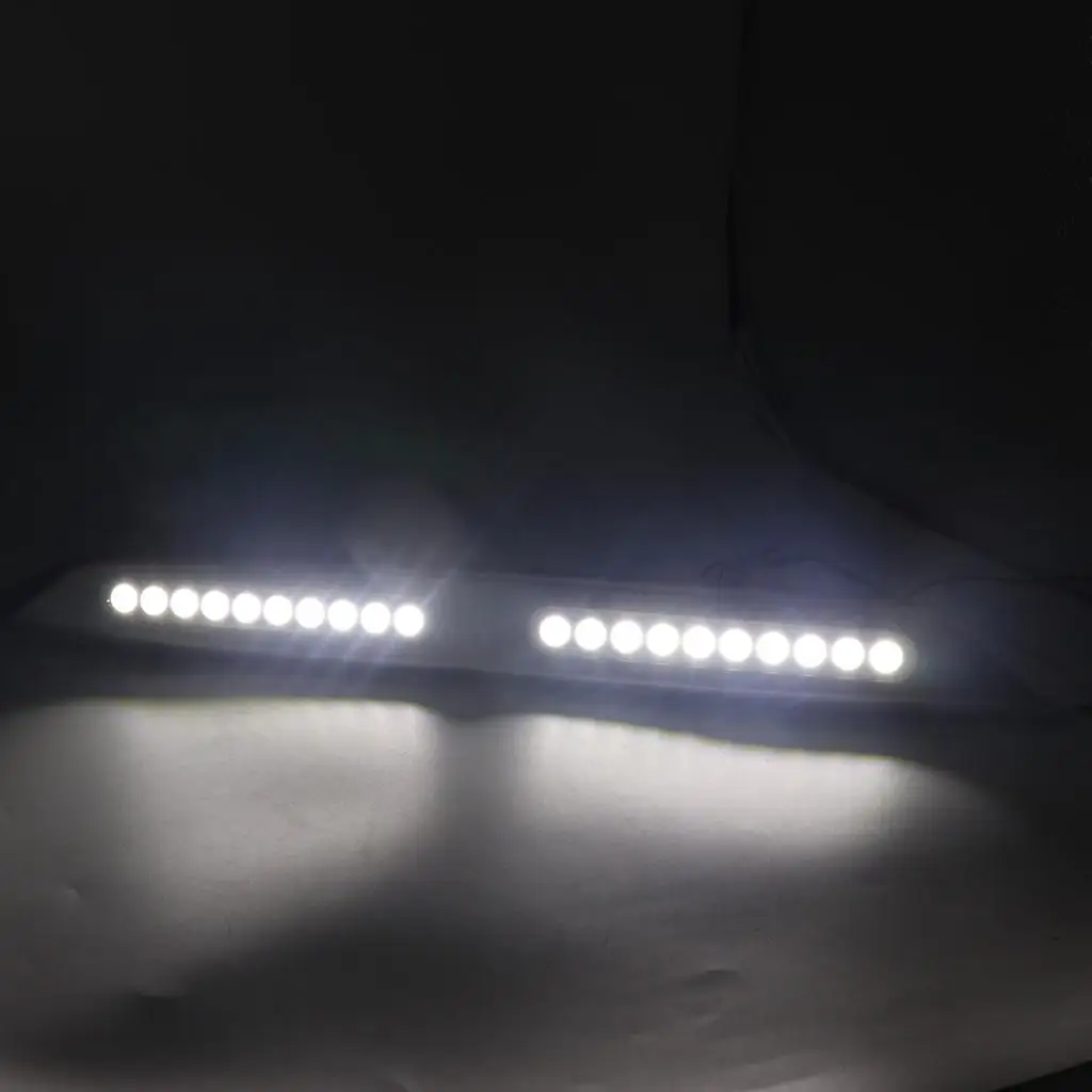12V מבריק LED לרכב אוניברסלי אורות בשעות היום אור קיט סופר מנורת אור על הסירה RV נחת אוטובוס - 0