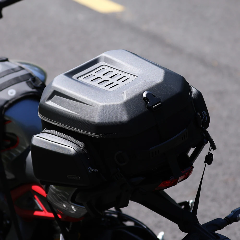 23-35L קיבולת גדולה קסדת אופנוע אופניים שקית אחסון קשה מעטפת המושב האחורי תיק תיק תרמיל אופניים חשמליים המטען שקית - 0