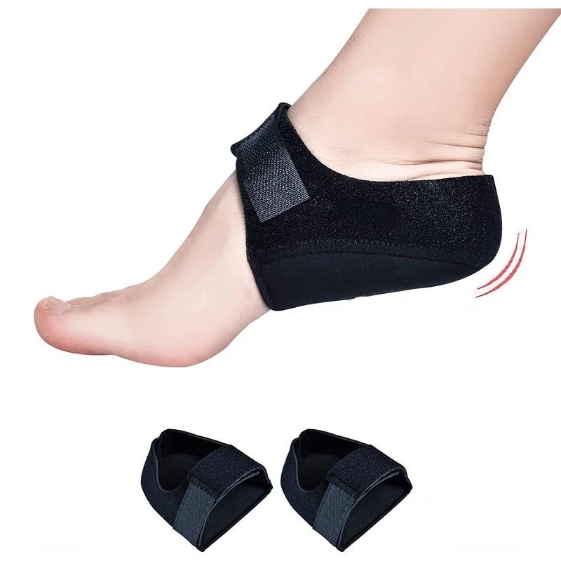 2PCS עקב כוסות לכאב המגנים על דורבן ברגל מתכוונן עקב רפידות רגל עקב הקלה בכאב דלקת בגיד אכילס - 0