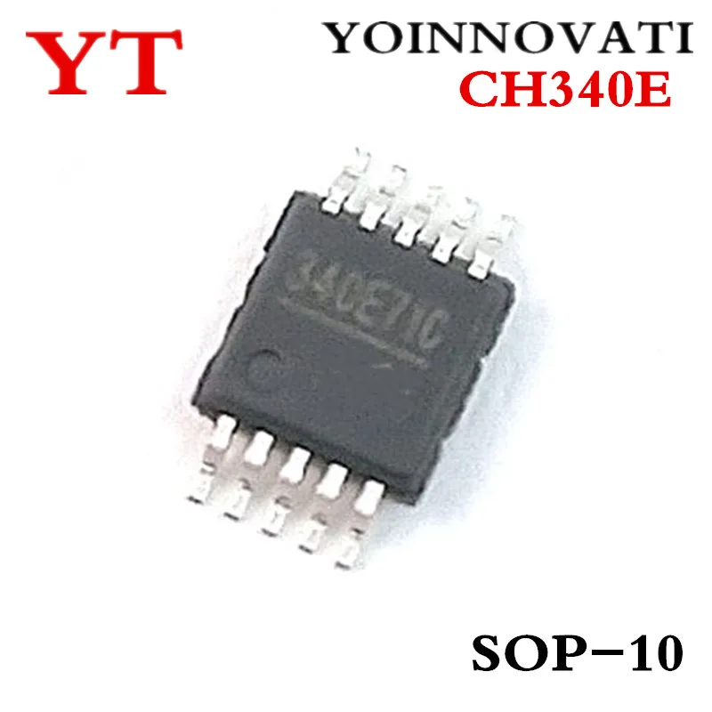  50pcs/lot CH340E CH340 MSOP10 IC האיכות הטובה ביותר - 0
