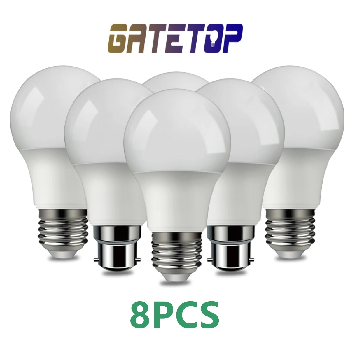 8PCS נורת LED 220V Lampara E14 E27 Led B22 אור אור גבוהה, יעילות מתח גבוה 3W-18W נברשת תאורה מנורת הבית. - 0