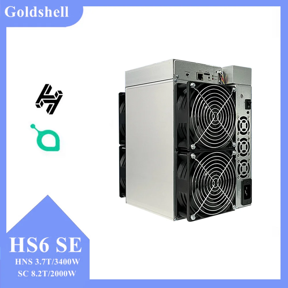 Goldshell HS6 SE 3.7 T 8.2 T SC HNS כריית המכונה Blockchain Asic שרת עם ספק כוח כלול - 0
