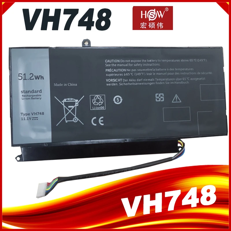 חדש VH748 סוללה של מחשב נייד עבור DELL Vostro 5460 5470 5560 V5560 V5470 עבור מחשב נייד מדגם Inspiron 14 5439 V5460D-1308 V5460D-1318 - 0