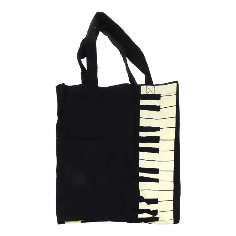 חם אופנה שחור מקשי פסנתר מוסיקה תיק תיק קניות תיק תיק - 0