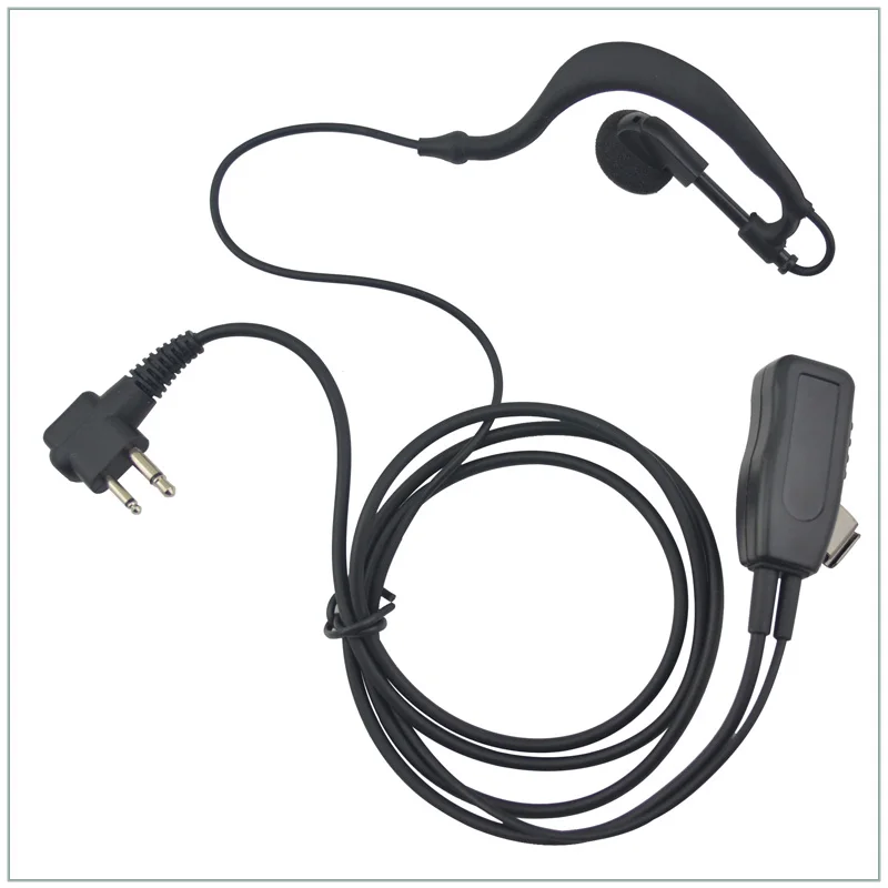 חם מכירה מ 'תקע ג' י-וו אוזניות אוזניה עם האצבע דיבור / שידור עבור Motorola CP200 CT450 P040 GP68,Hytera TC-500, PX-508,Kirisun S780 - 0