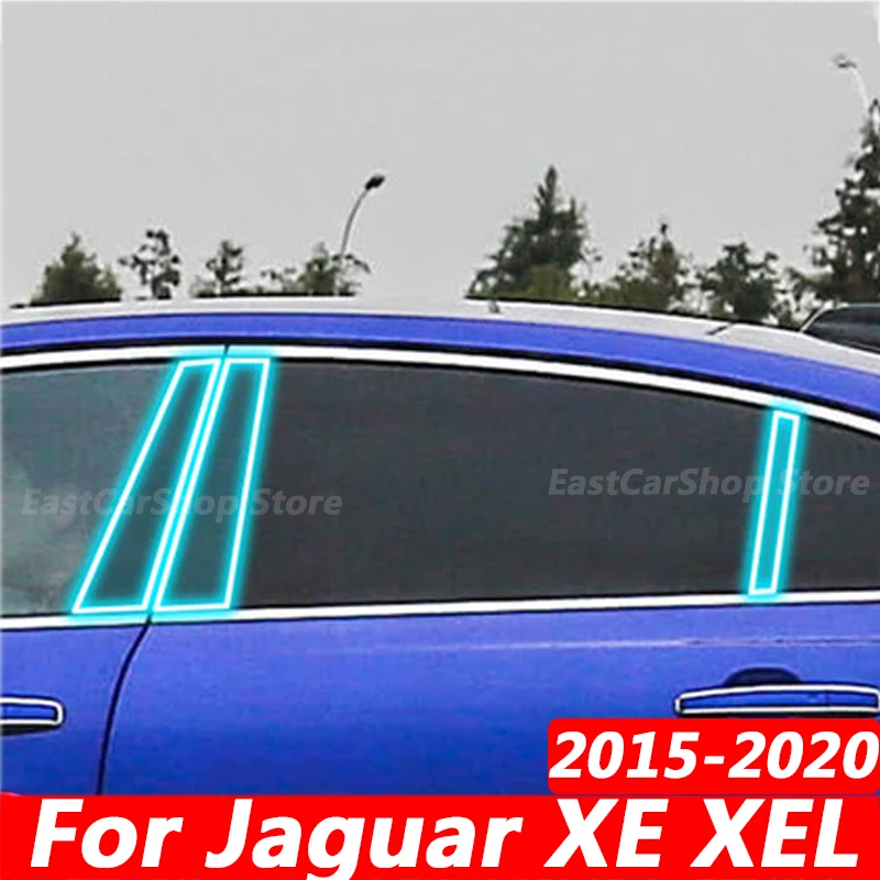 יגואר XE XEL 2015-2020 המכונית TPU חלון עמוד Anti-scratch סרט מגן שקוף תיקון הסרט Accessorie כיסוי - 0