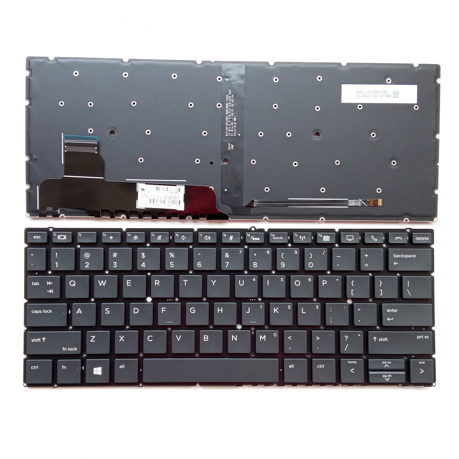 לנו פריסת מקלדת HP EliteBook x360 830 G5 830 G6 תאורה אחורית (רק להתאים x360 - 0