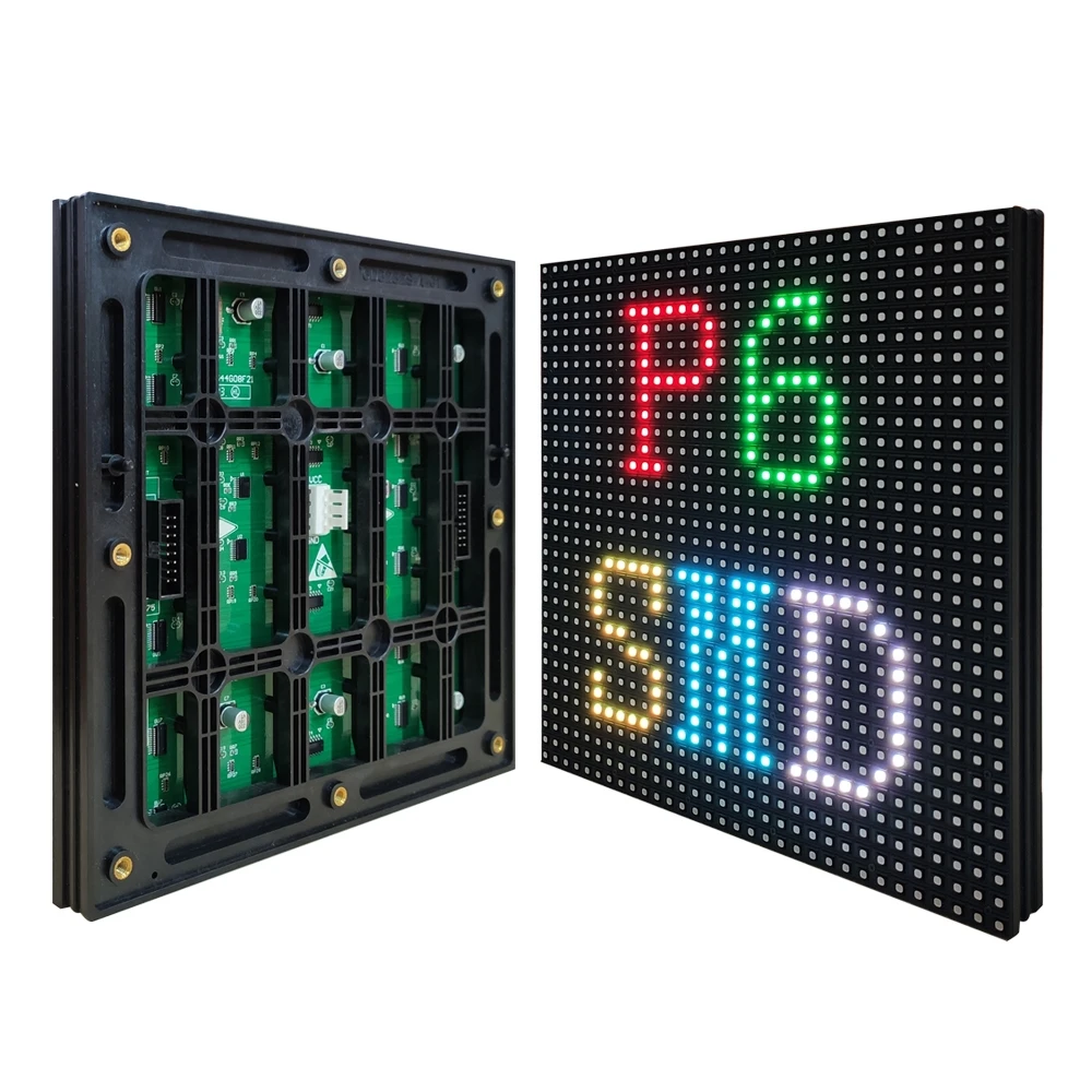 מכירה מיוחדת בצבע מלא P6 חיצוני LED מודול HUB75 ממשק SMD 1/8 הסריקה הנוכחית גודל 192*192mm - 0
