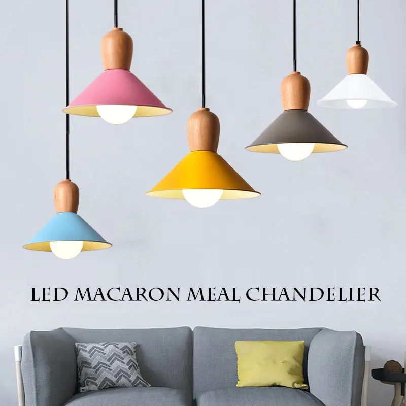 מנורת תקרה E27 LED אורות תליון חי קישוט חדר ארוחות יוקרה אווירה אמנות המטבח מלון חישוק - 0