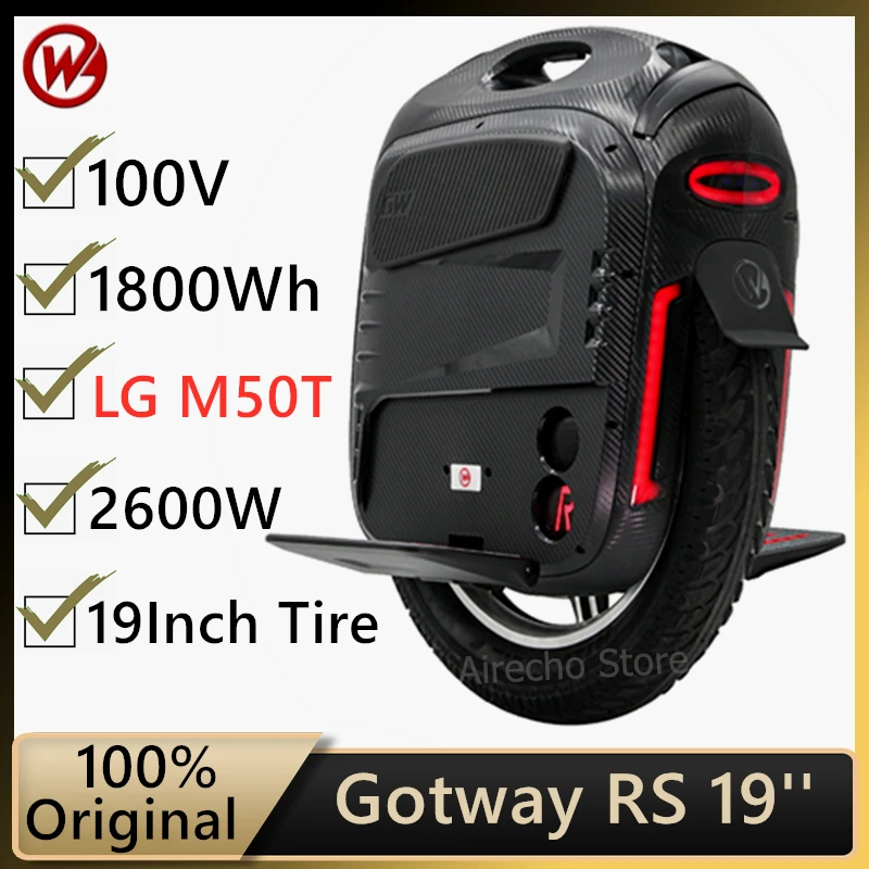 מקורי Bdgode Gotway RS 19 האופן 2600W קורקינט חשמלי monowheel 19 אינץ גלגל אחד 100V 1800WH עצמית, איזון קטנוע - 0