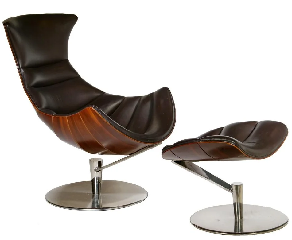 נוח הרהיטים בסלון פיורדים bentwood לונד & Paarmann לובסטר עיצוב המבטא את הכיסא עם העות ' מאנית - 0