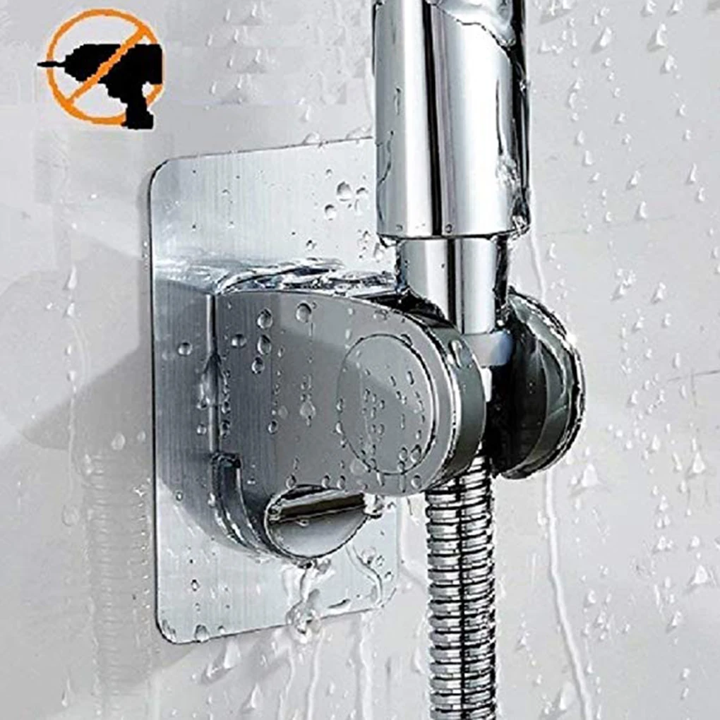 שימושי מתכוונן מלוטש דביק כף יד שאיבה למעלה תרגיל-חינם ראש מקלחת בעל ראש המקלחת מתלה אגרוף-בחינם מתכוונן - 0