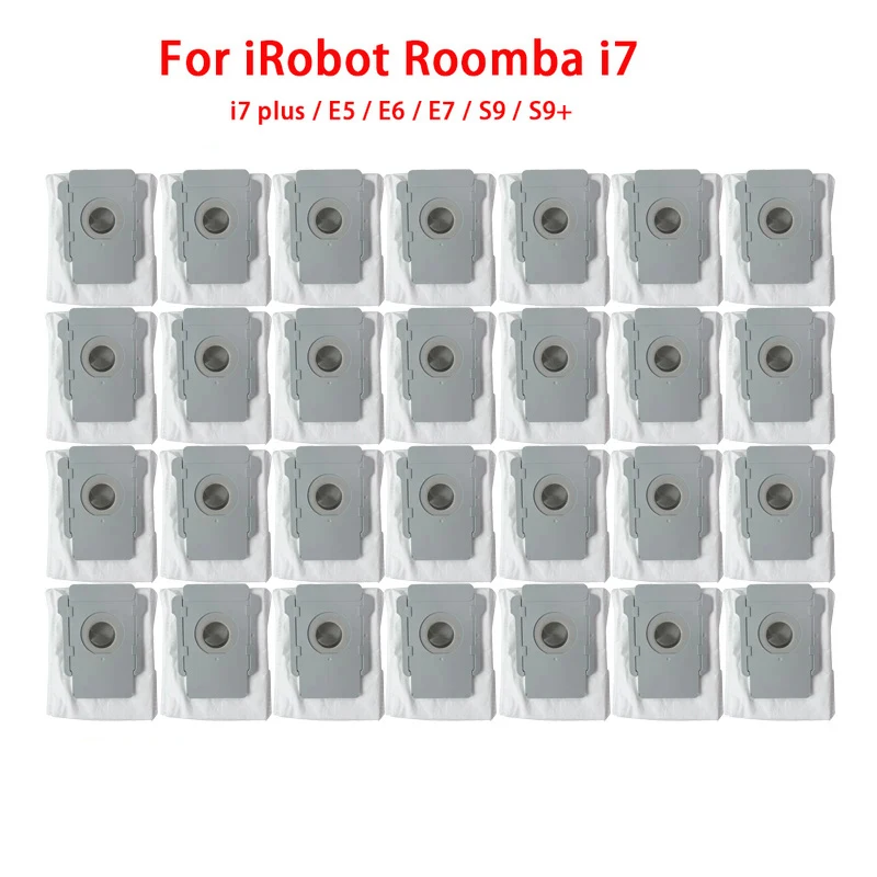 שקית אבק על iRobot Roomba i7+ i7 בנוסף E5 E6 E7 S9 S9+ רובוט שואב אבק Roomba i7+ i7 בנוסף E5 E6 E7 מלוכלך שקיות החלפה - 0