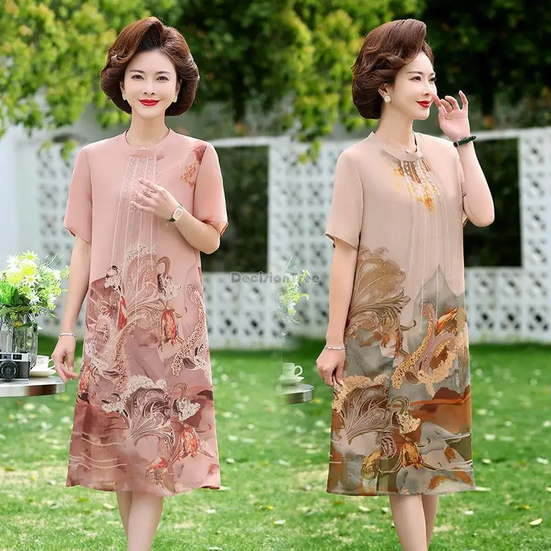 2023 שיפור סיני החלוק שמלת קיץ סיבוב חדש צווארון שרוול קצר זמן חופשי סגנון נשים היומי רטרו סיני השמלה - 1