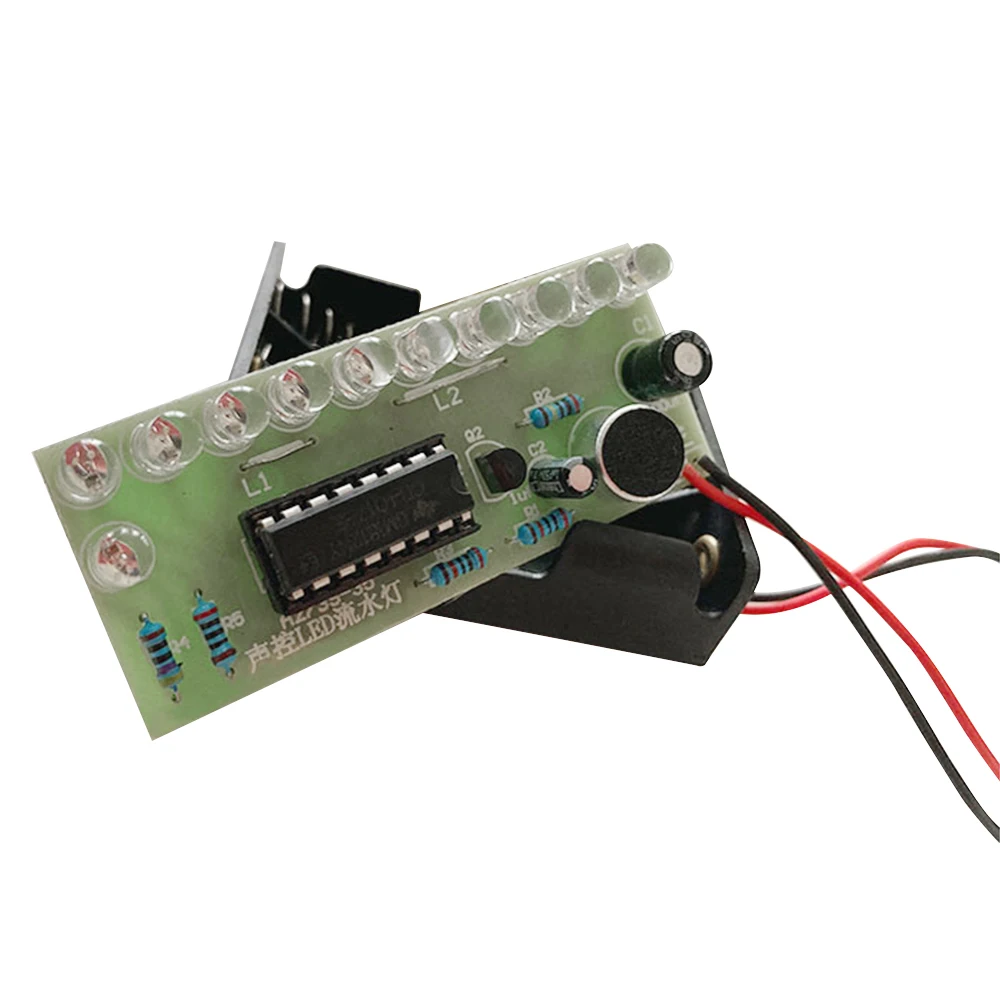 3 יח ' שליטה קולית מודול LED ערכת מים אור CD4017 כיף צבעוני אלקטרוניים ייצור מלמד הלחמה ערכת אימון - 1