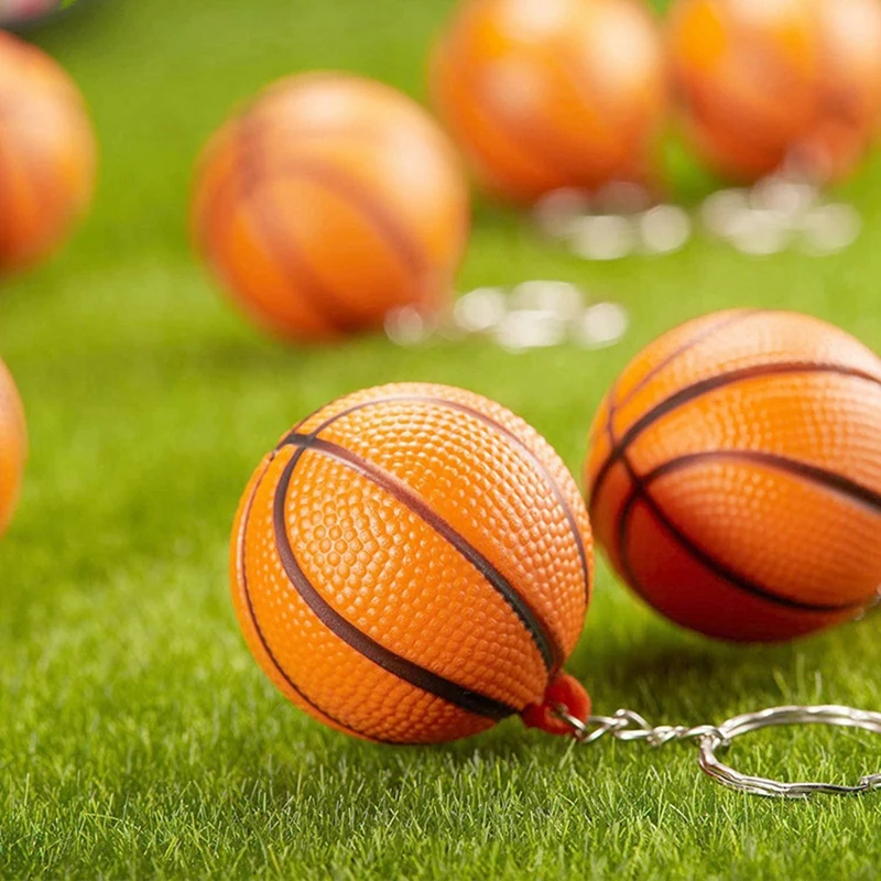 60 חבילת כדורסל כדור מחזיקי מפתחות עבור המפלגה טובות,כדורסל, כדור הלחץ,קרנבל בית-הספר פרס,ספורט מרכזי - 1