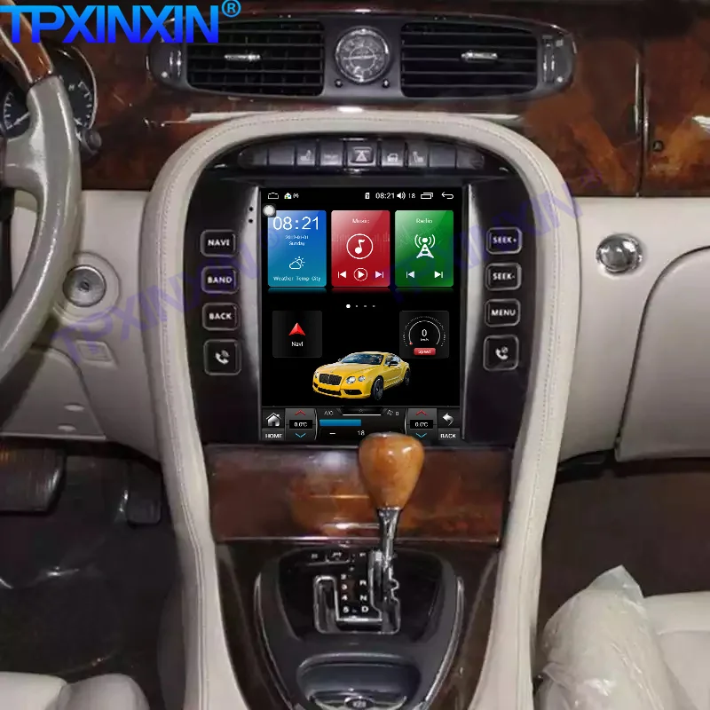 Carplay אנדרואיד 10.0 6G+128G עבור יגואר S-TYPE מכונית נגן רדיו סטריאו מקלט ניווט GPS אודיו טייפ יחידת הראש - 1