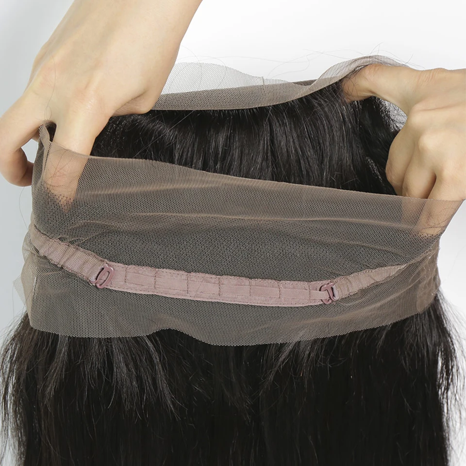 FaShow פרואני שיער חבילות עם תחרה קדמית רמי שיער אנושי חבילות עם 360 תחרה קדמית סגירת קו השיער הטבעי - 1