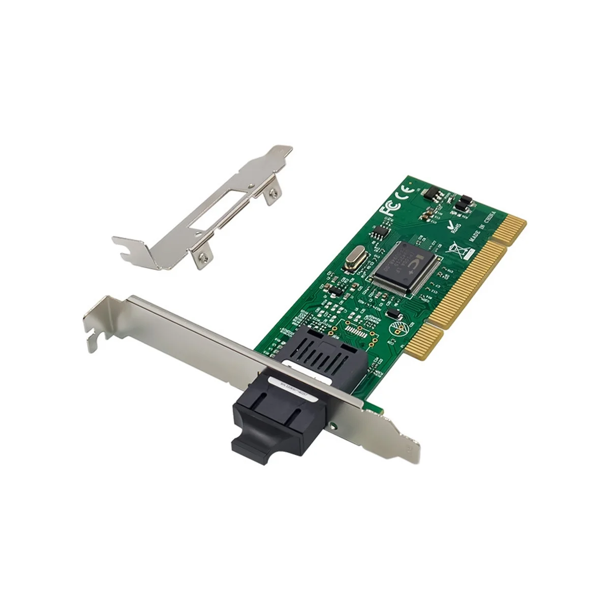 PCI IC בנוסף IP100A יציאה אחת Fast Ethernet כרטיס רשת 100Mbps סיבים אופטיים כרטיס רשת Ethernet Adapter - 1