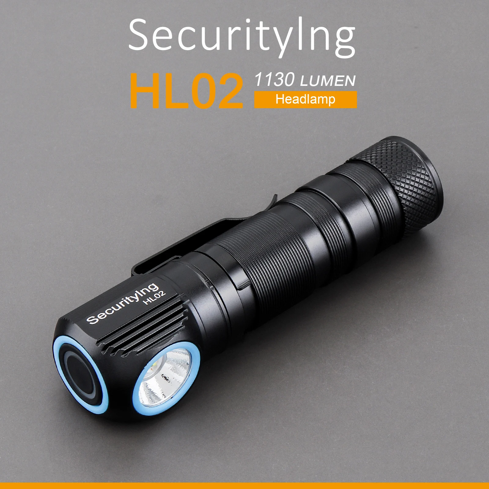 SecurityIng HL02 1130lm SST40 LED נטענת פנס עבור קמפינג / טיולים / לדוג עם מגנטי תשלום מגנטי הזנב - 1