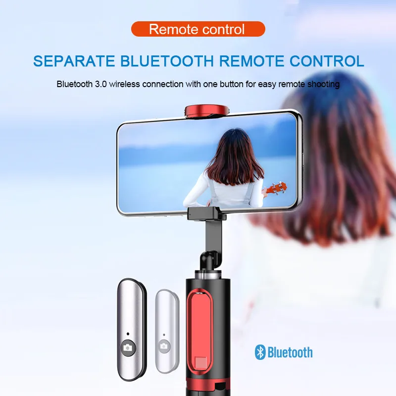 Selfie מקל חצובה עם השלט 71cm אלחוטית לטלפון מיני חצובה מתקפלת נייד טלפון Stand מחזיק עבור IOS אנדרואיד הטלפון החכם - 1