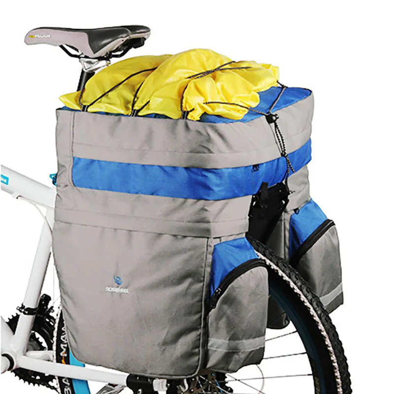 TOTNEND 60L אופניים MTB Pannier תיק אחורי מתלה האופניים ניילון המטען מזוודה בשקית אורז המושב האחורי מוצק ועמיד רכיבה על אופניים סל - 1
