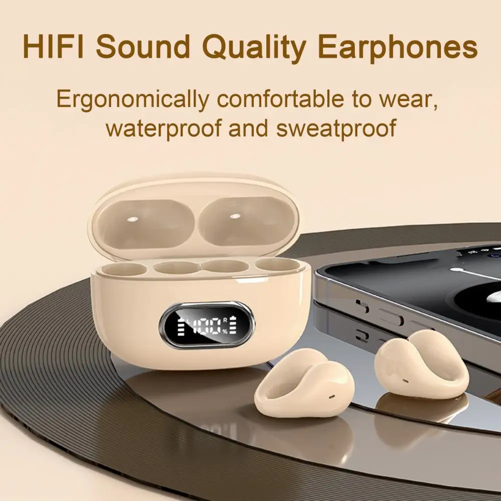 אוזניות עם בהבחנה גבוהה מיקרופון חכם הפחתת רעש באיכות גבוהה Wireless אוזניות Hd עם מיקרופון. Bluetooth 5.3 - 1