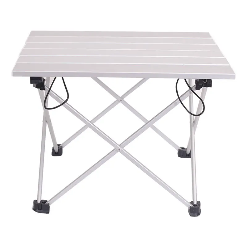 אלומיניום מתקפל שולחן קמפינג חיצוני קל משקל, שולחן קמפינג חוף חצרות מסיבת ברביקיו קלה במיוחד, קיפול השולחן S גודל - 1