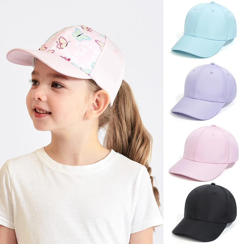 הילדים החדשים כובע צבעוני עניבה-צבע כובע השמש לאביב קיץ בנות בנים כובעי בייסבול חיצוני מתכוונן מגן התינוק כובעים - 1