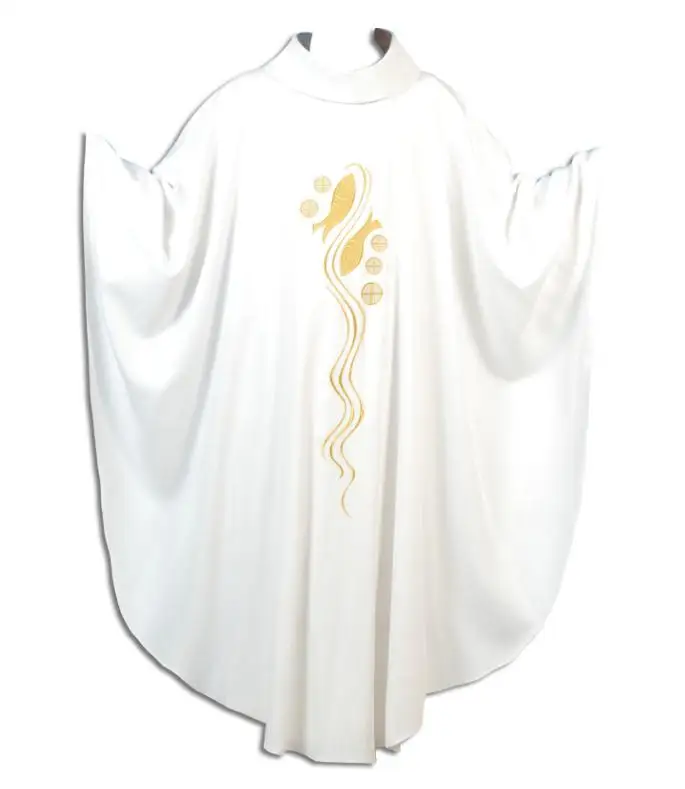 הכומר בגדי כריסטיאן תחפושת הכומר תחפושות לבנים פוליאסטר למבוגרים קתולי דתי טקסי בגדי הכמורה החלוק - 1