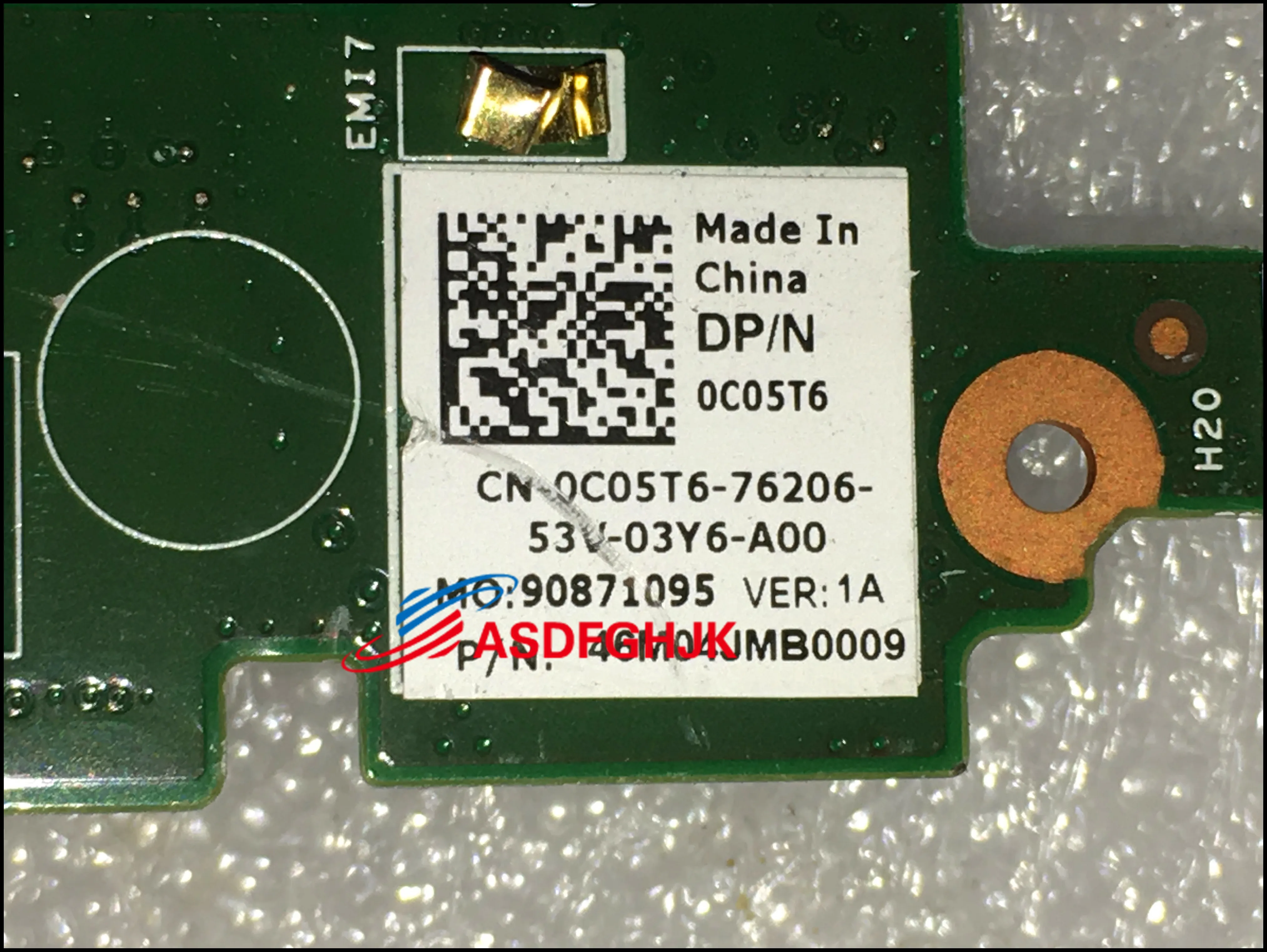 המקורי ב-Dell Venue 10 Pro 5050 Z3735F 1.33 GHz לוח לוח האם C05T6 מבחן בסדר - 1
