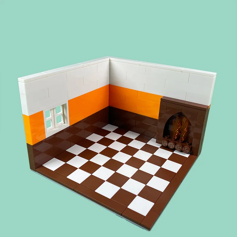 העיר MOC אבני הבניין חלקי ריהוט למטבח לבנים ערכות צעצועים מיטת ספה שירותים סלון עיצוב הבית תואם לגו - 1
