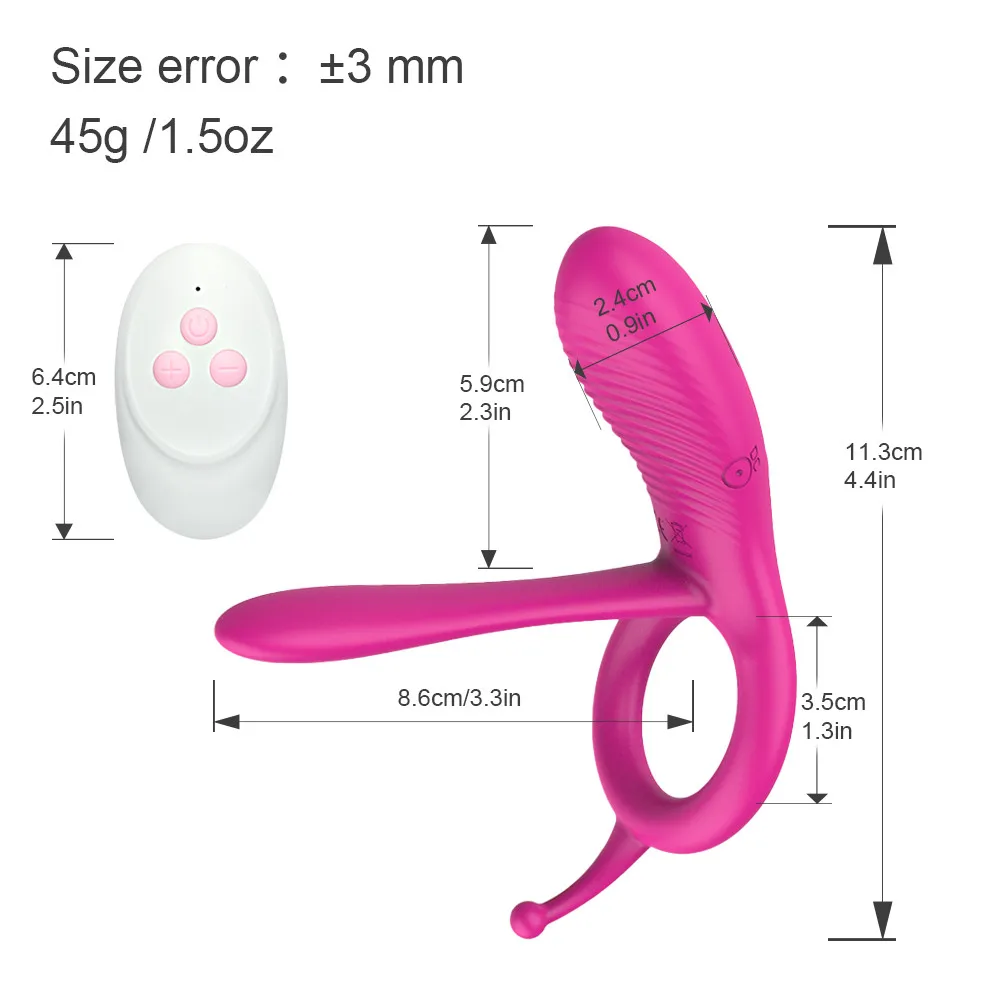 ויברטור הפין טבעת שפיכה Penisring צעצועי מין לגברים רוטט הזין טבעות אלחוטית הפין מכסה זכר אוננות כלים - 1