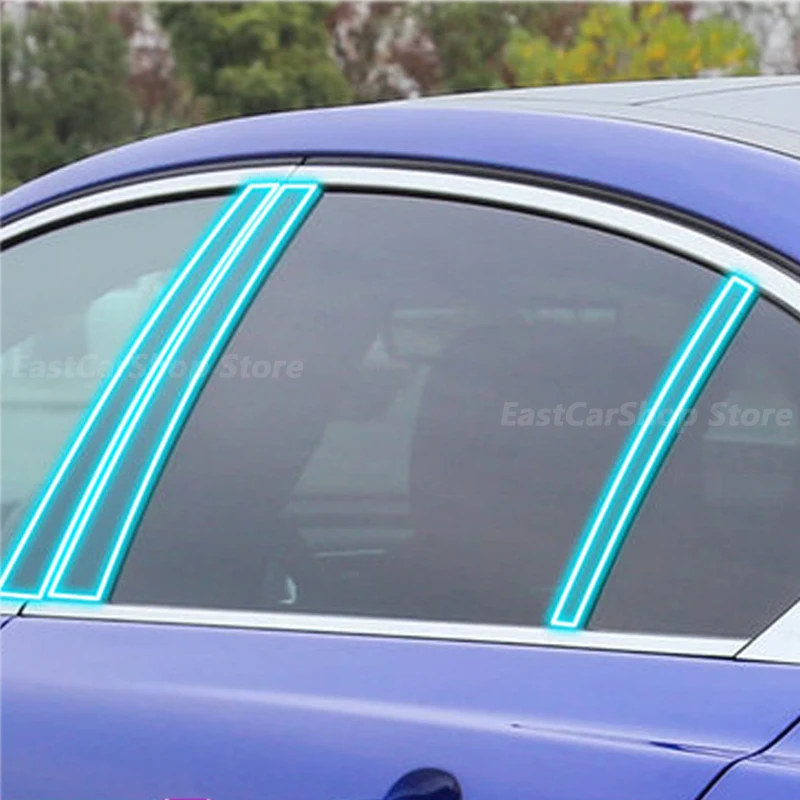 יגואר XE XEL 2015-2020 המכונית TPU חלון עמוד Anti-scratch סרט מגן שקוף תיקון הסרט Accessorie כיסוי - 1