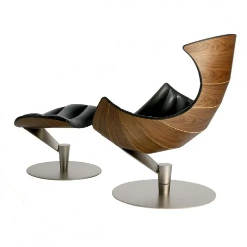 נוח הרהיטים בסלון פיורדים bentwood לונד & Paarmann לובסטר עיצוב המבטא את הכיסא עם העות ' מאנית - 1