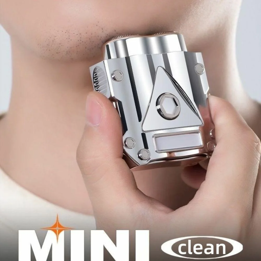 נטענת Windproof גילוח הראש הקירח ערכת גילוח עבור גברים טעינת USB מצת גילוח הראש הזקן פנים גוזם - 1