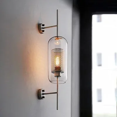פוסט מודרני משובח LED מנורת קיר מנורות קיר-תאורה בחדר השינה מנורת הסלון קישוט קיר רכוב האירופי אור led - 1