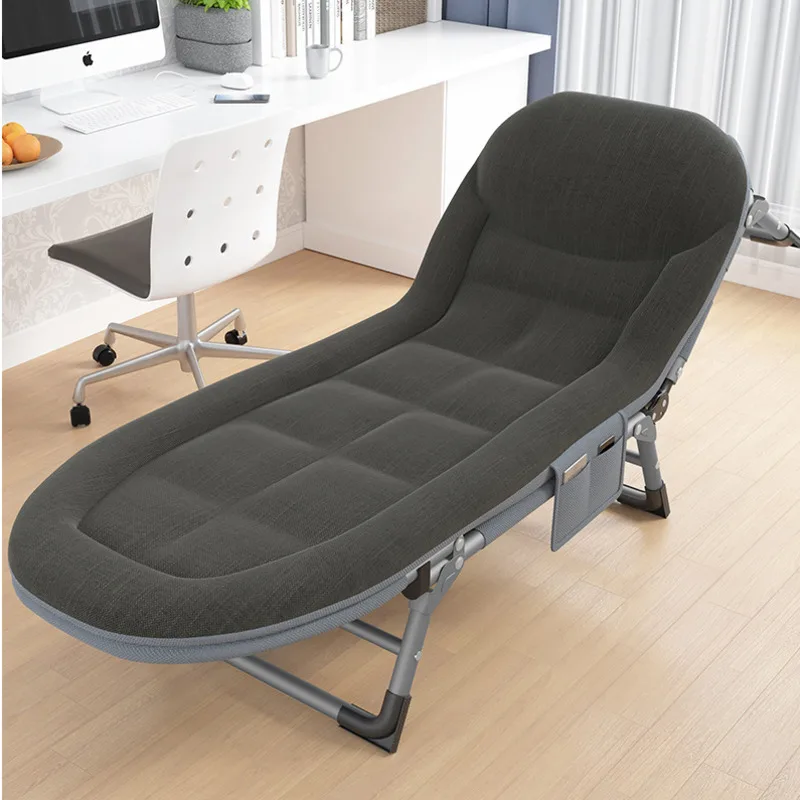פשוט המודרנית מיטת יחיד המשרד תנומה פנאי שזלונג ח ליווי פשוטים הביתה מרפסת קיפול הכיסא - 1