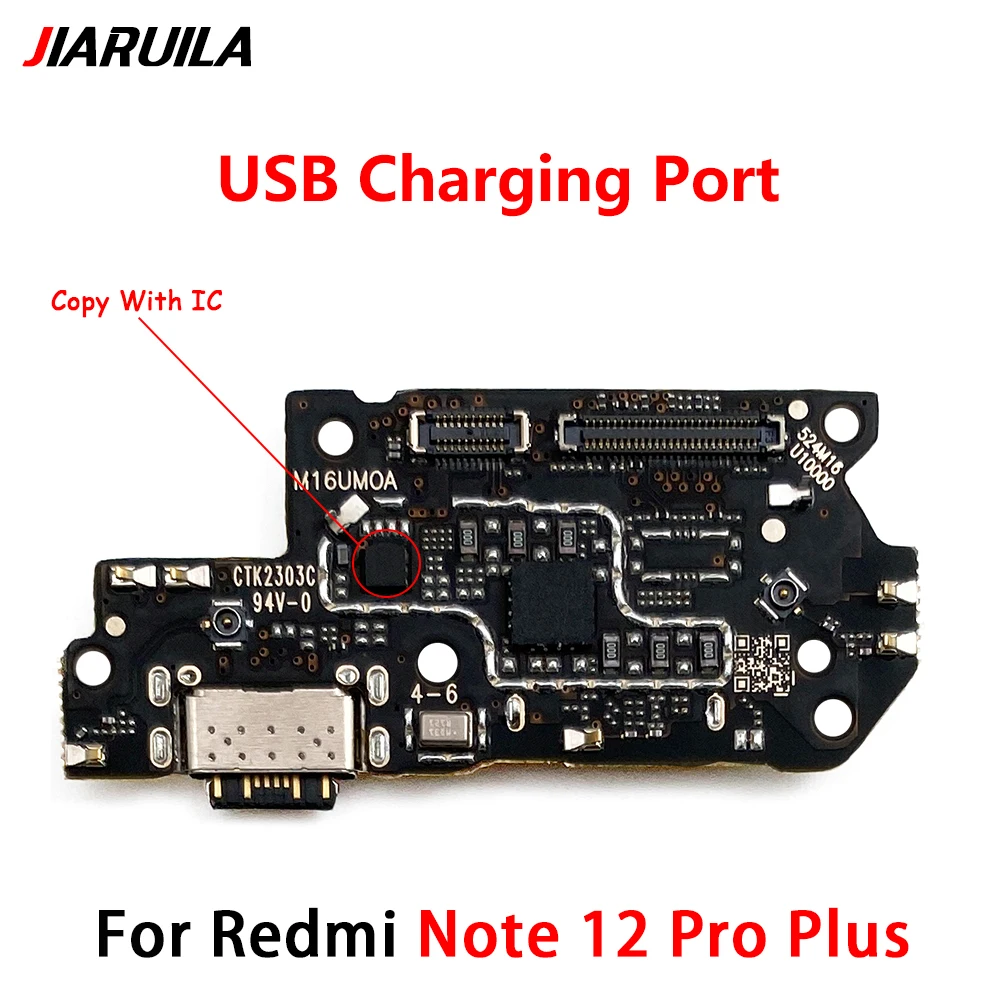 10 יח ' Xiaomi Redmi הערה 12 Pro Plus טעינת USB לוח מזח נמל להגמיש כבלים תיקון חלקים - 2