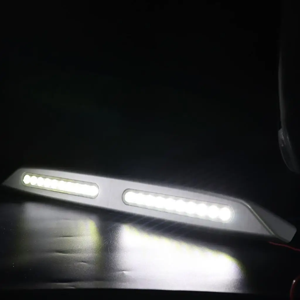 12V מבריק LED לרכב אוניברסלי אורות בשעות היום אור קיט סופר מנורת אור על הסירה RV נחת אוטובוס - 2
