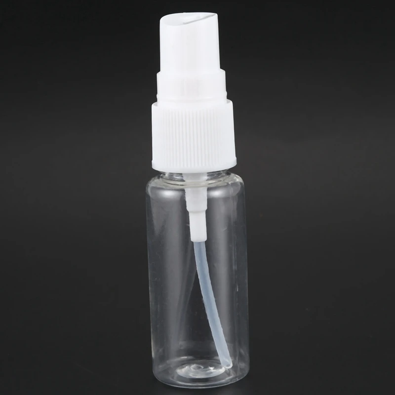 150X ריק פלסטיק שקוף בסדר ריסוס ערפל בקבוקים עם מטלית ניקוי מיקרופייבר, 20Ml למילוי המיכל - 2